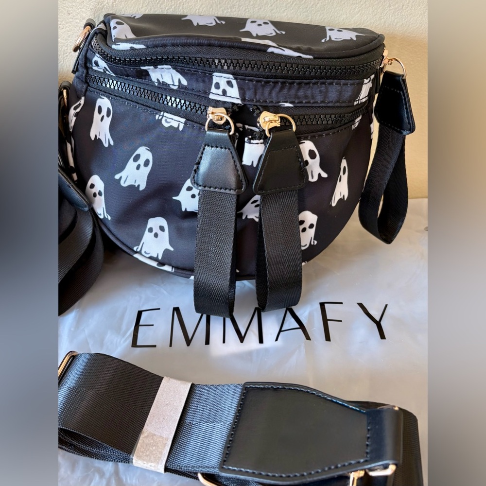 NEW! EMMAFY Black Boo Mini GoFree bum bag